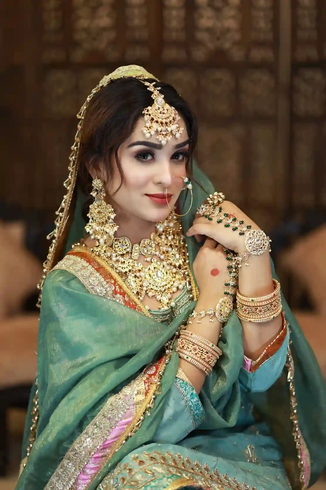 Muslim bridal makeup look